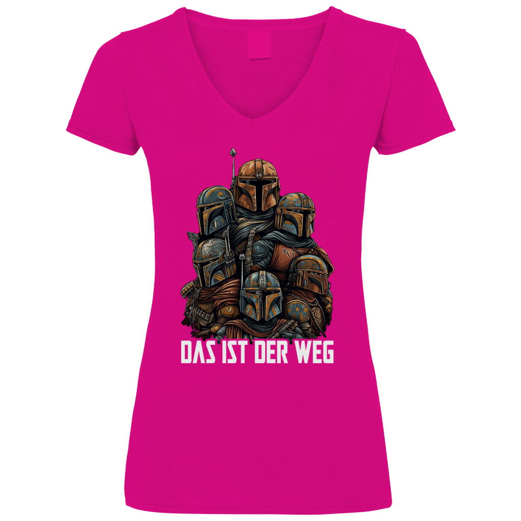 Das ist der Weg - Mandalorianer Gruppe - V-Neck Damenshirt