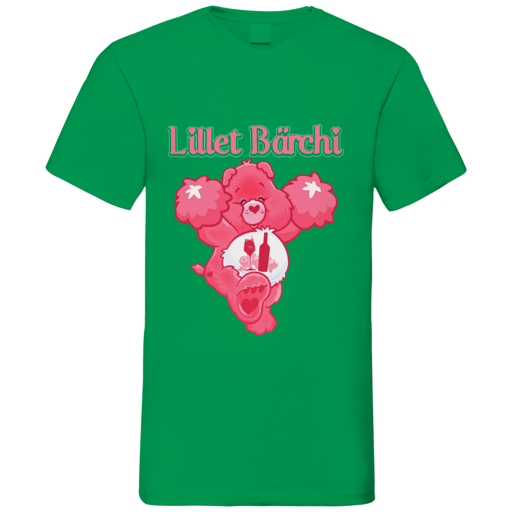 Lillet Bärchi - Glücksbärchi - Herren V-Neck Shirt