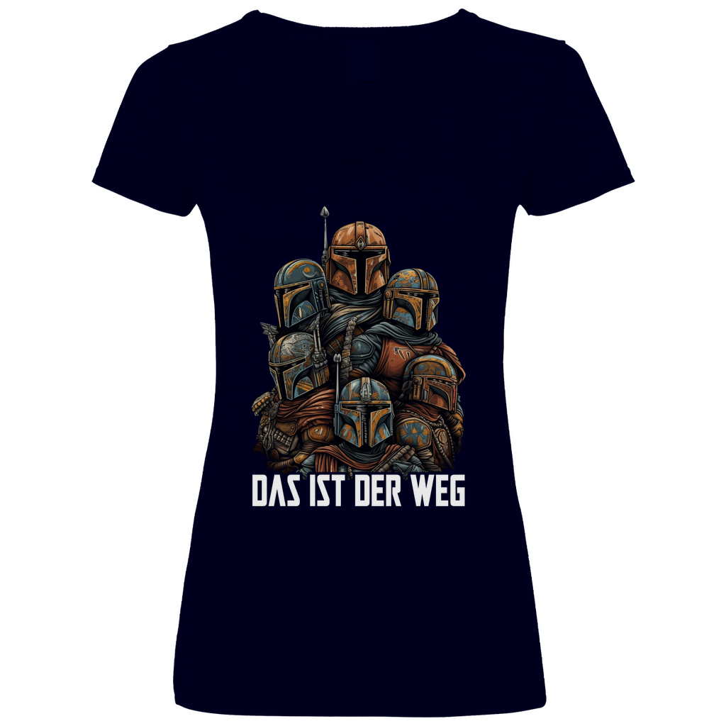 Das ist der Weg - Mandalorianer Gruppe - V-Neck Damenshirt