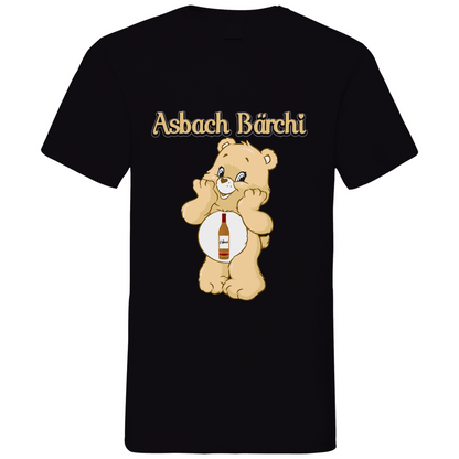 Asbach Bärchi - Glücksbärchi - Herren V-Neck Shirt Black