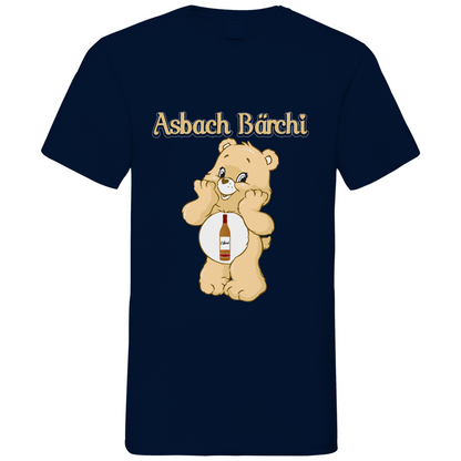 Asbach Bärchi - Glücksbärchi - Herren V-Neck Shirt Navy