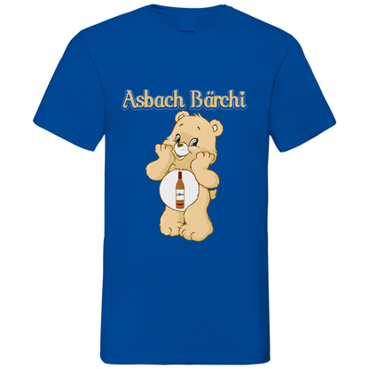 Asbach Bärchi - Glücksbärchi - Herren V-Neck Shirt Royal Blue