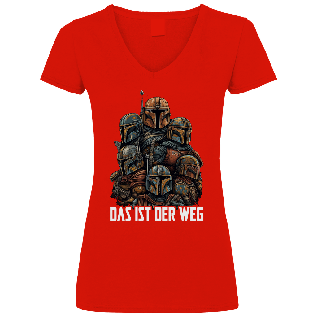 Das ist der Weg - Mandalorianer Gruppe - V-Neck Damenshirt