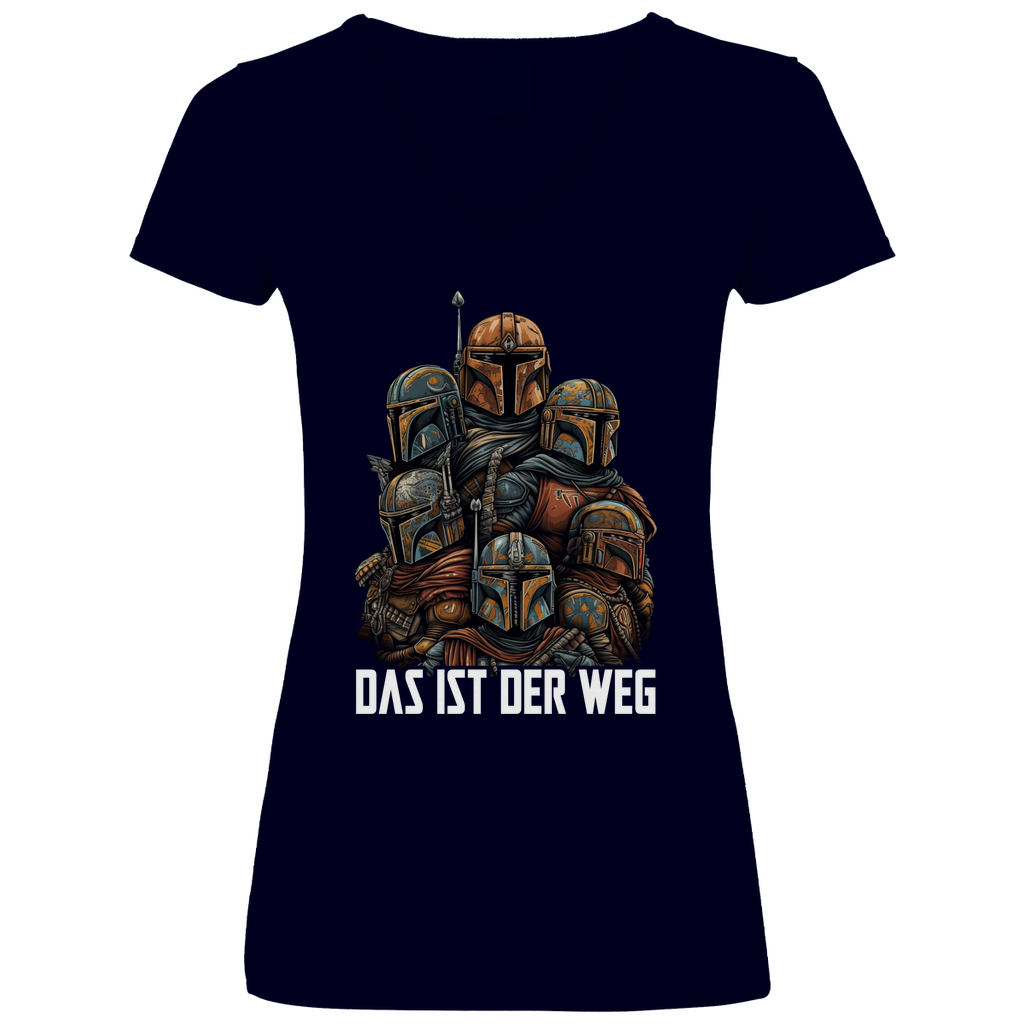 Das ist der Weg - Mandalorianer Gruppe - V-Neck Damenshirt Deep Navy