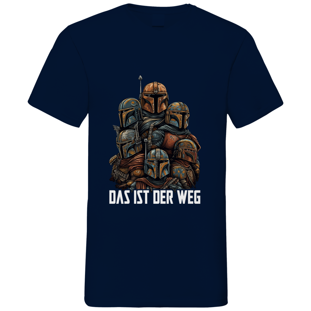 Das ist der Weg - Mandalorianer Gruppe - Herren V-Neck Shirt Navy