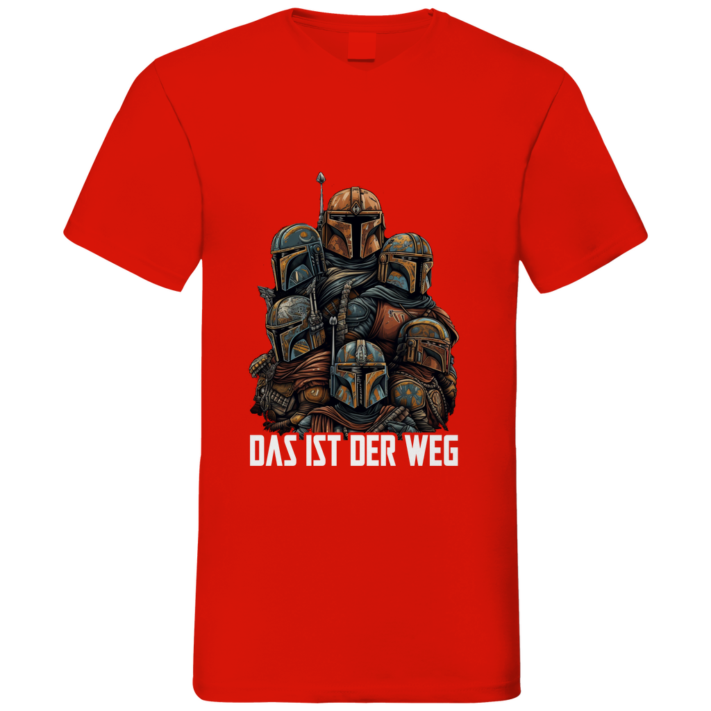 Das ist der Weg - Mandalorianer Gruppe - Herren V-Neck Shirt Red
