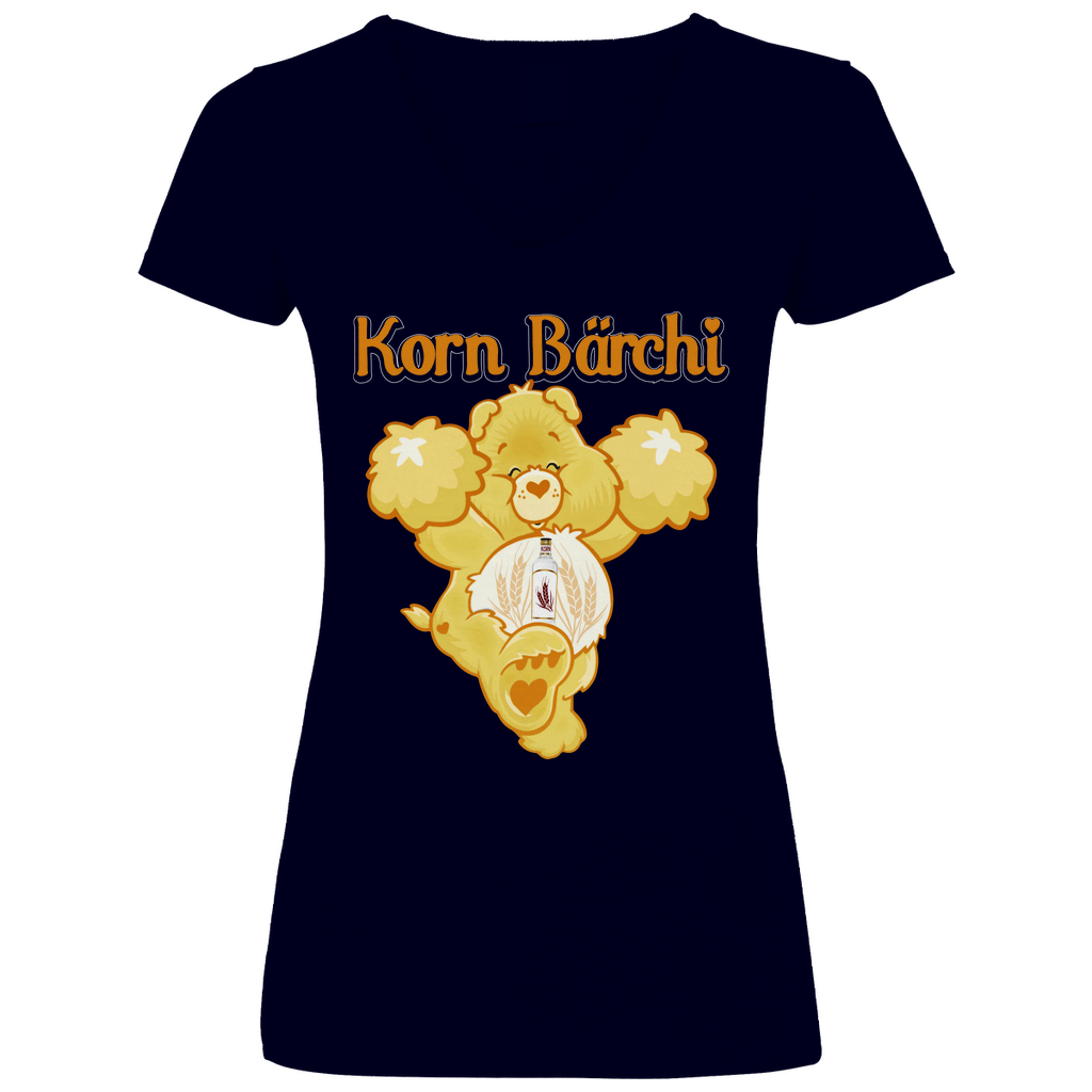 Korn Bärchi - Glücksbärchi - V-Neck Damenshirt