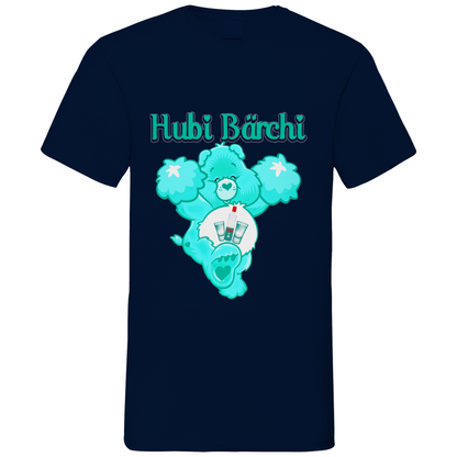 Hubi Bärchi - Glücksbärchi - Herren V-Neck Shirt Navy