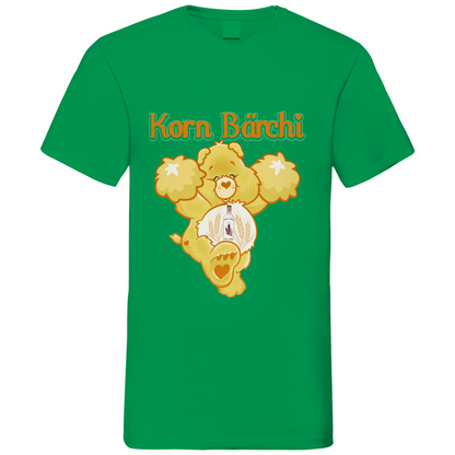 Korn Bärchi - Glücksbärchi - Herren V-Neck Shirt Kelly Green