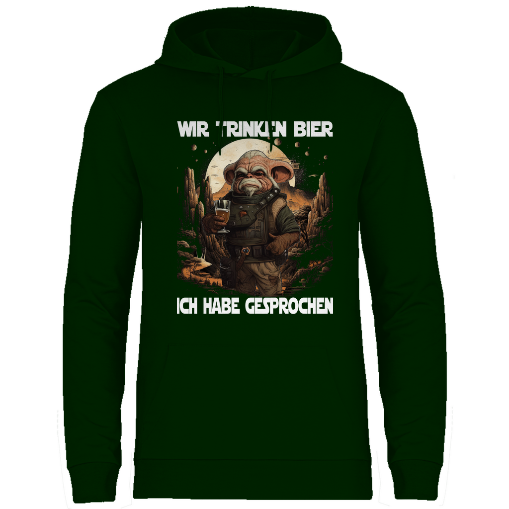 Wir trinken Bier ich habe gesprochen - Mandalorian - Unisex Hoodie Forest Green