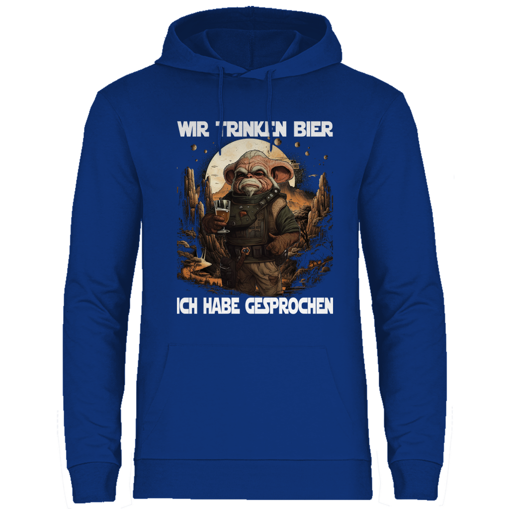 Wir trinken Bier ich habe gesprochen - Mandalorian - Unisex Hoodie Royal