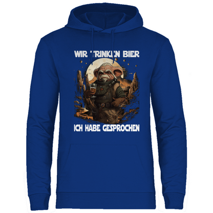 Wir trinken Bier ich habe gesprochen - Mandalorian - Unisex Hoodie Royal