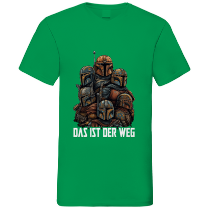 Das ist der Weg - Mandalorianer Gruppe - Herren V-Neck Shirt Kelly Green